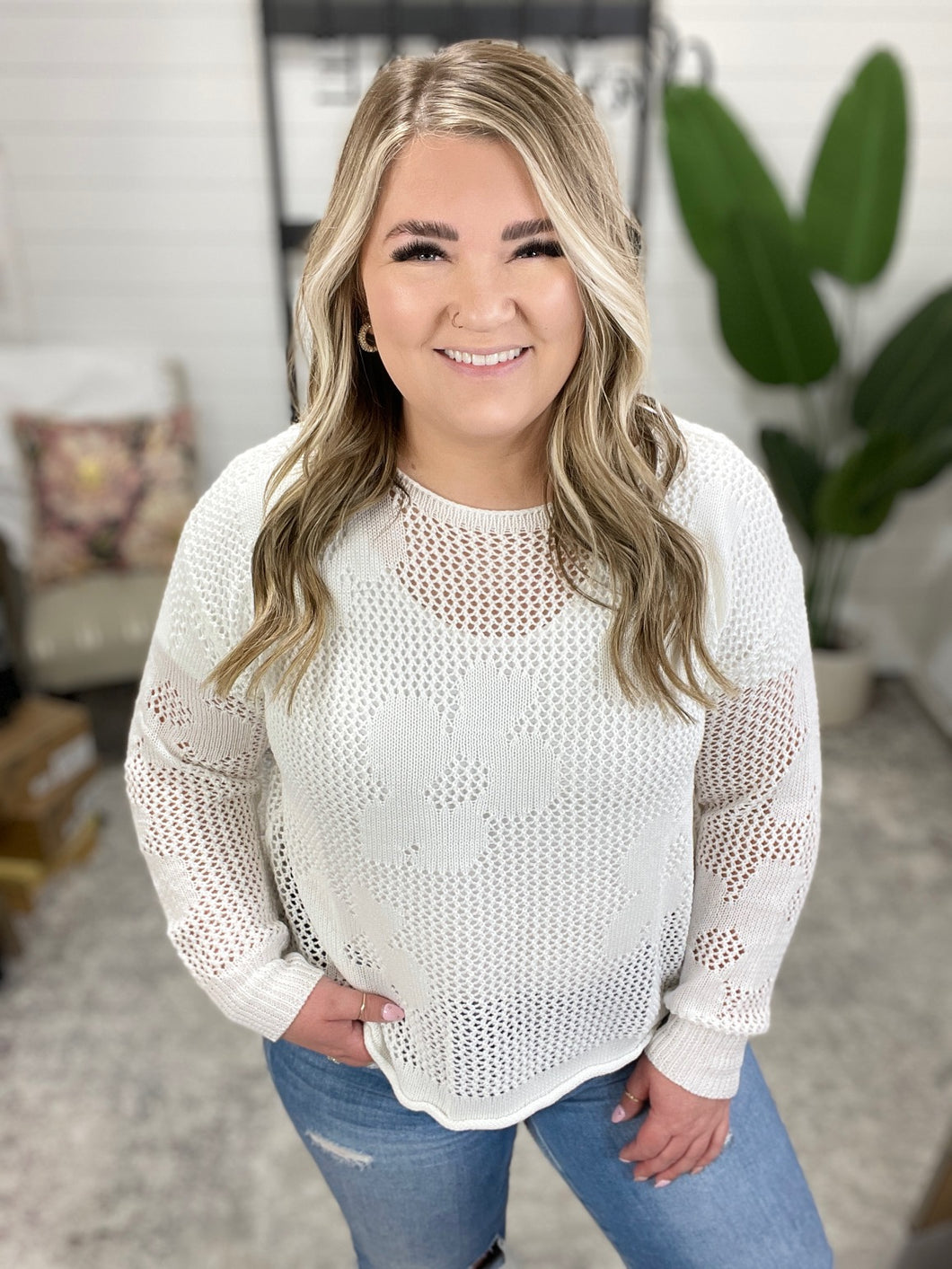 Catch the Breeze Layering Top in Off White