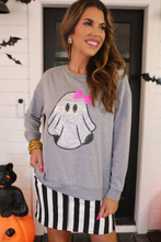 Load image into Gallery viewer, Gigi The Ghost Metallic Pullover