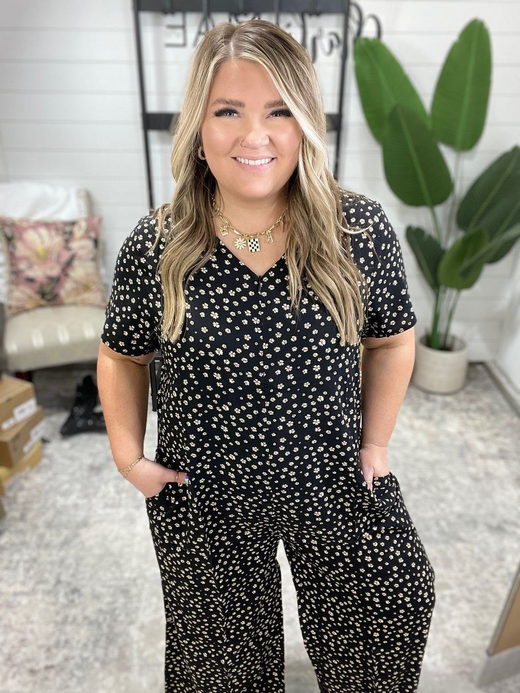 Jasmine Jumpsuit Blossoms