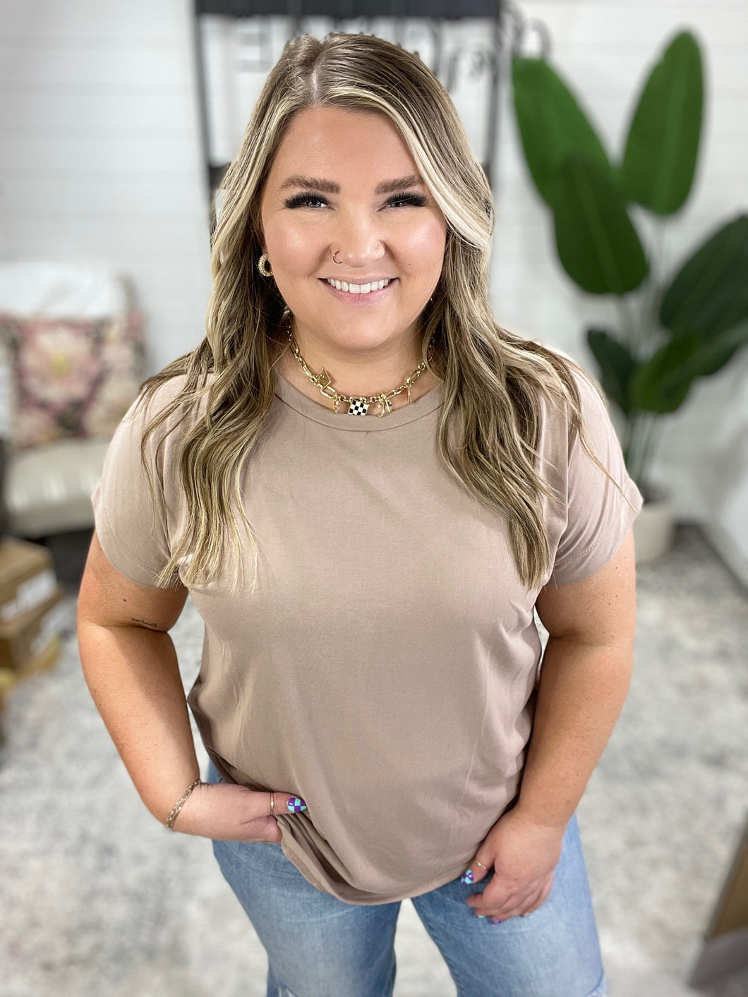 Everyday Essential Taupe Tee