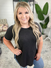 Load image into Gallery viewer, Kathleen Waffle Knit Top in Black