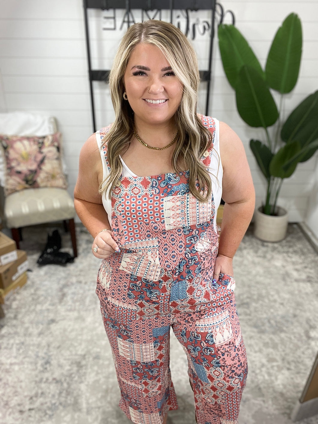 Mend & Meander Straight Leg Overalls