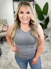 Load image into Gallery viewer, Standard Issue Seamless Longline Tank in Heather Grey