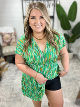 Load image into Gallery viewer, Chic Repeat V-Neck Dress in Multi-Color