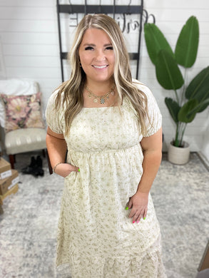 Angelcore Square Neck Dress