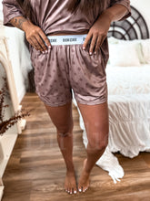 Load image into Gallery viewer, PREORDER BIRDIE Tee Boxer Short Set in Butter Rum Dot (Sold As Set)