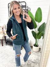 Load image into Gallery viewer, Remy Zip Up Vest - Teal
