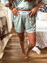 Load image into Gallery viewer, PREORDER BIRDIE Tee Boxer Short Set in Pistachio Dot (Sold As Set)