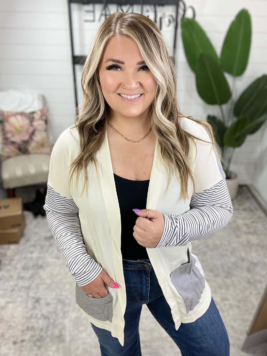 Consider it So Color Block Cardigan