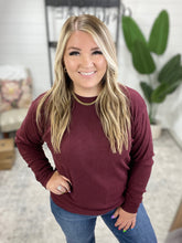 Load image into Gallery viewer, Corrine Ribbed Pullover Top - Burgundy