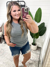 Load image into Gallery viewer, High On Life High Neck Ribbed Tank in Grey