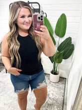 Load image into Gallery viewer, High On Life High Neck Ribbed Tank in Black