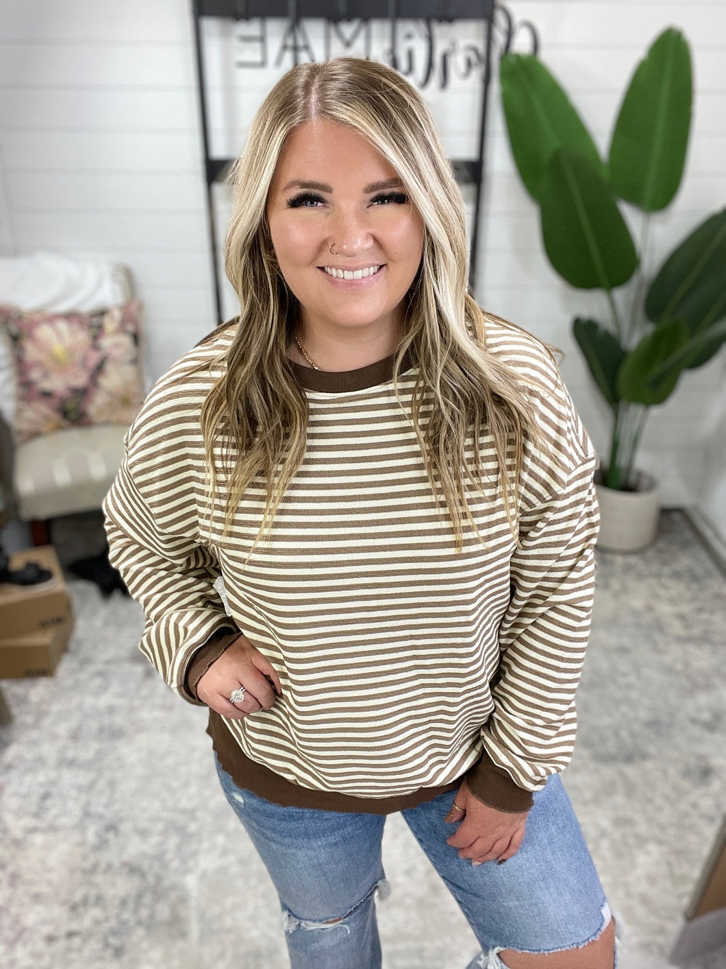 Cocoa Lane Stripe Top