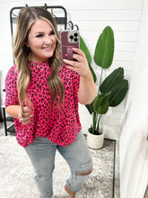 Load image into Gallery viewer, Essential Blouse in Hot Pink Leopard