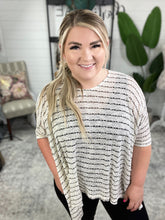 Load image into Gallery viewer, Meyers Striped High Low Boxy Top