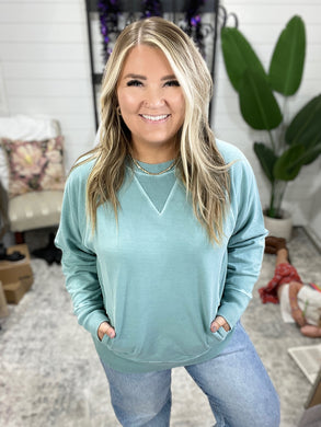 For the Experience Relaxed Pullover in Ash Blue