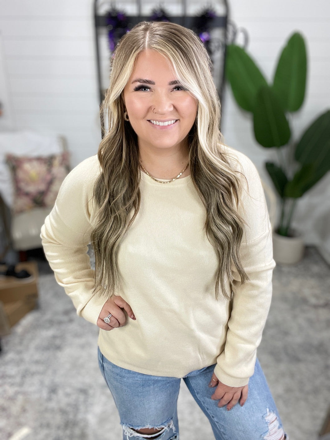 Clove Sweater in Oat