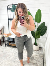 Load image into Gallery viewer, Judy Blue Full Size Button Fly High Waist Cuffed Capris