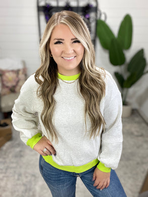 Can't Quit the Knit Contrast Pullover