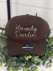 Adult Howdy Darlin' Embroidered Snapback Hat