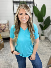 Load image into Gallery viewer, Sophie Tee - Aqua Blue
