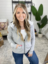 Load image into Gallery viewer, Michelle Mae Fullzip Hoodie - Light Grey