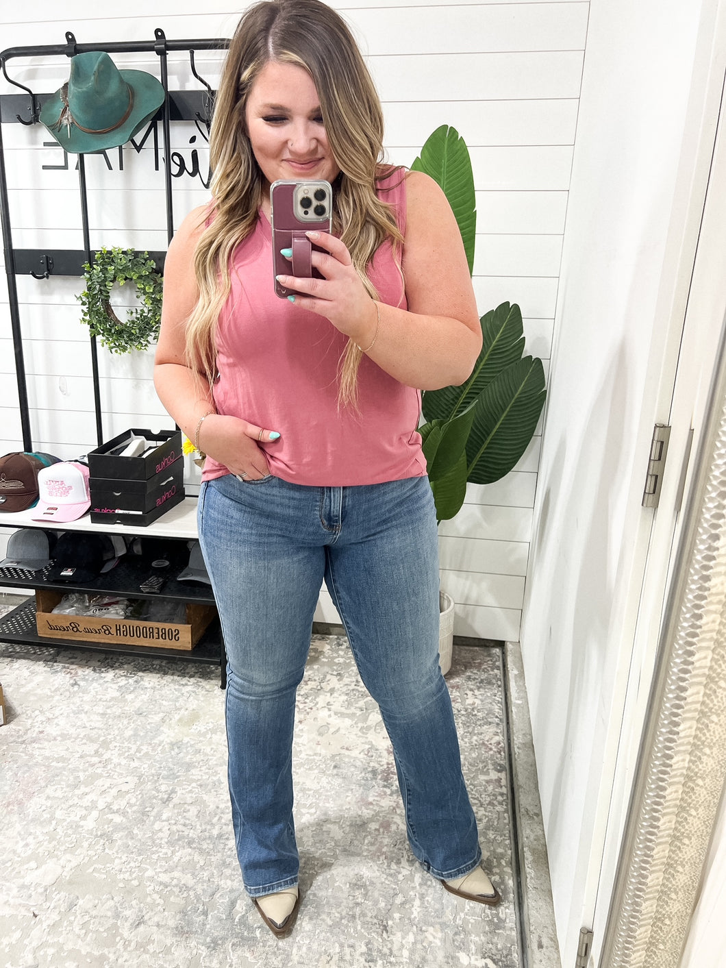 Mid Rise Vintage Bootcut Judy Blue Jeans