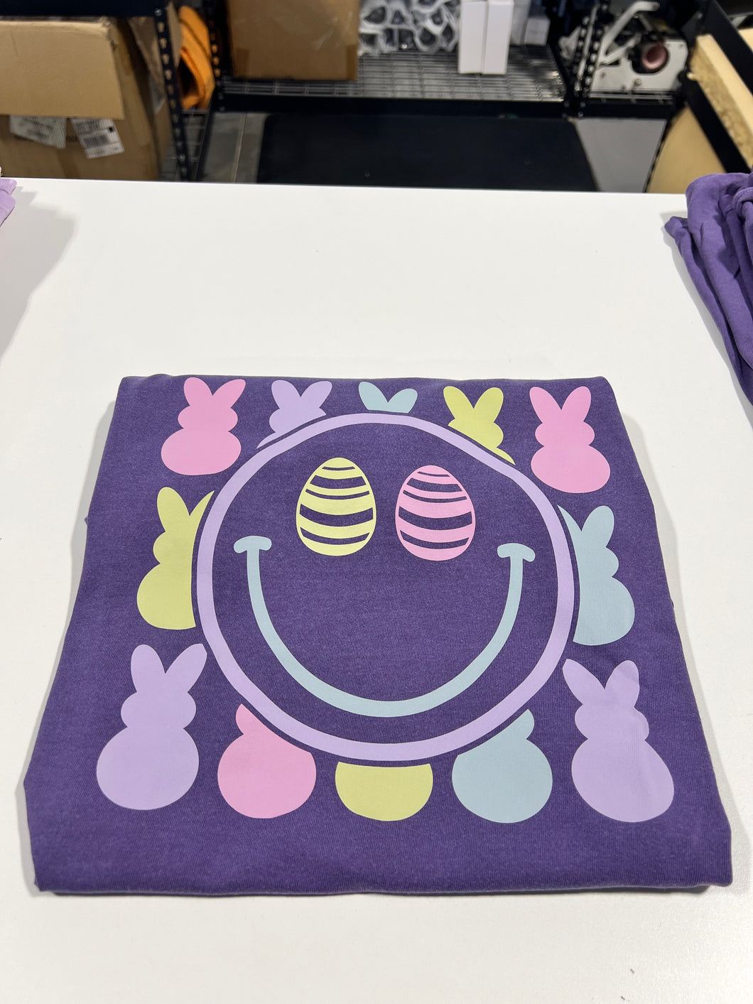 Pastel Egg Smile Graphic Tee