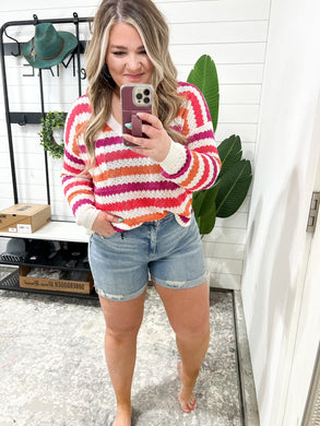 High Rise Distressed Cuffed Cutoff Judy Blue Shorts