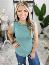 Load image into Gallery viewer, Morgan Micro Striped Tank - Jade