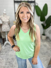 Load image into Gallery viewer, Noelle Tank - Lime
