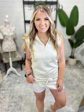 Load image into Gallery viewer, Luxe Collar Tank/Skort Set - Heathered Neutral