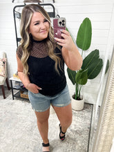 Load image into Gallery viewer, Here And Now Mock Neck Top In Black