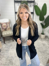 Load image into Gallery viewer, Open Knit Cardigan - Black