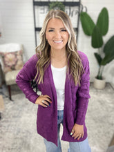 Load image into Gallery viewer, Open Knit Cardigan - Purple