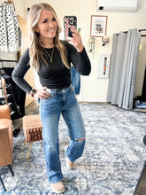 Load image into Gallery viewer, High Waist RIGID MAGIC BRENDA 90s Straight w/ Bandana Loop MD Classic Stone Blue Judy Blue Jeans