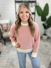Load image into Gallery viewer, Charlotte Sweater - Orange and Ivory