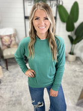 Load image into Gallery viewer, Corrine Ribbed Pullover Top - Fern
