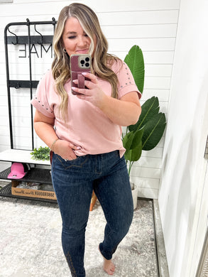 Embroidered Pocket High Rise Skinny Judy Blue Jeans