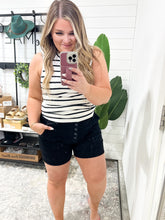 Load image into Gallery viewer, High Rise Button Fly Judy Blue Trouser Shorts