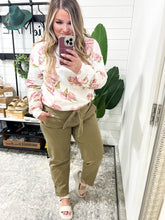 Load image into Gallery viewer, Paper Bag Waist Belted Twill Pants