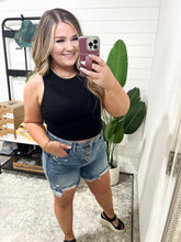 Load image into Gallery viewer, Cream of the Crop Rib Knit Tank Top in Black