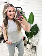 Load image into Gallery viewer, Morgan Micro Striped Tank - Grey