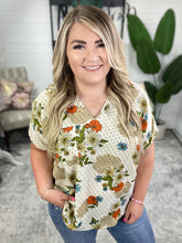 Load image into Gallery viewer, Good Morning Floral V-Neck Blouse