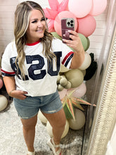 Load image into Gallery viewer, Party In The USA Drop Shoulder Top