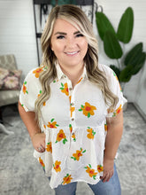 Load image into Gallery viewer, Blissed Out Button Up Babydoll Tunic