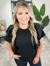 Load image into Gallery viewer, Don&#39;t Forget Me Ruffle Sleeve Top