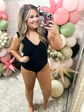 Load image into Gallery viewer, Maldives V-Neck Ruffle Detail Swimsuit