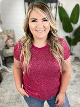 Load image into Gallery viewer, Glimmering Night Sequin Top in Hot Pink