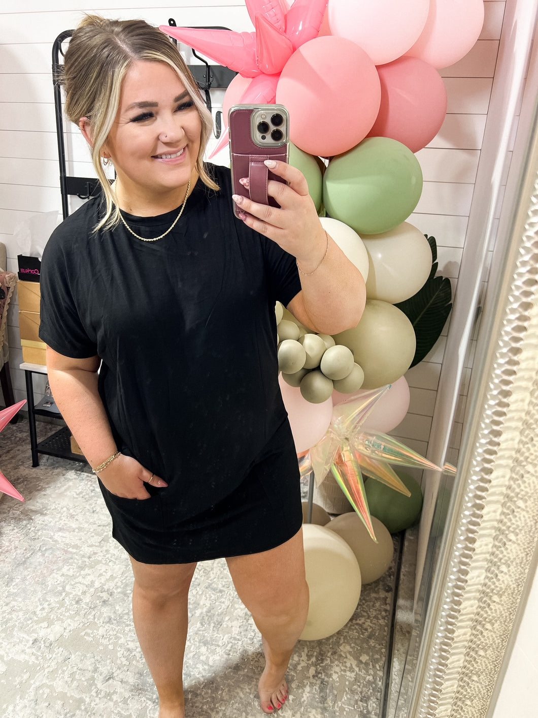 Kind Of Casual Pocket Tunic Dress